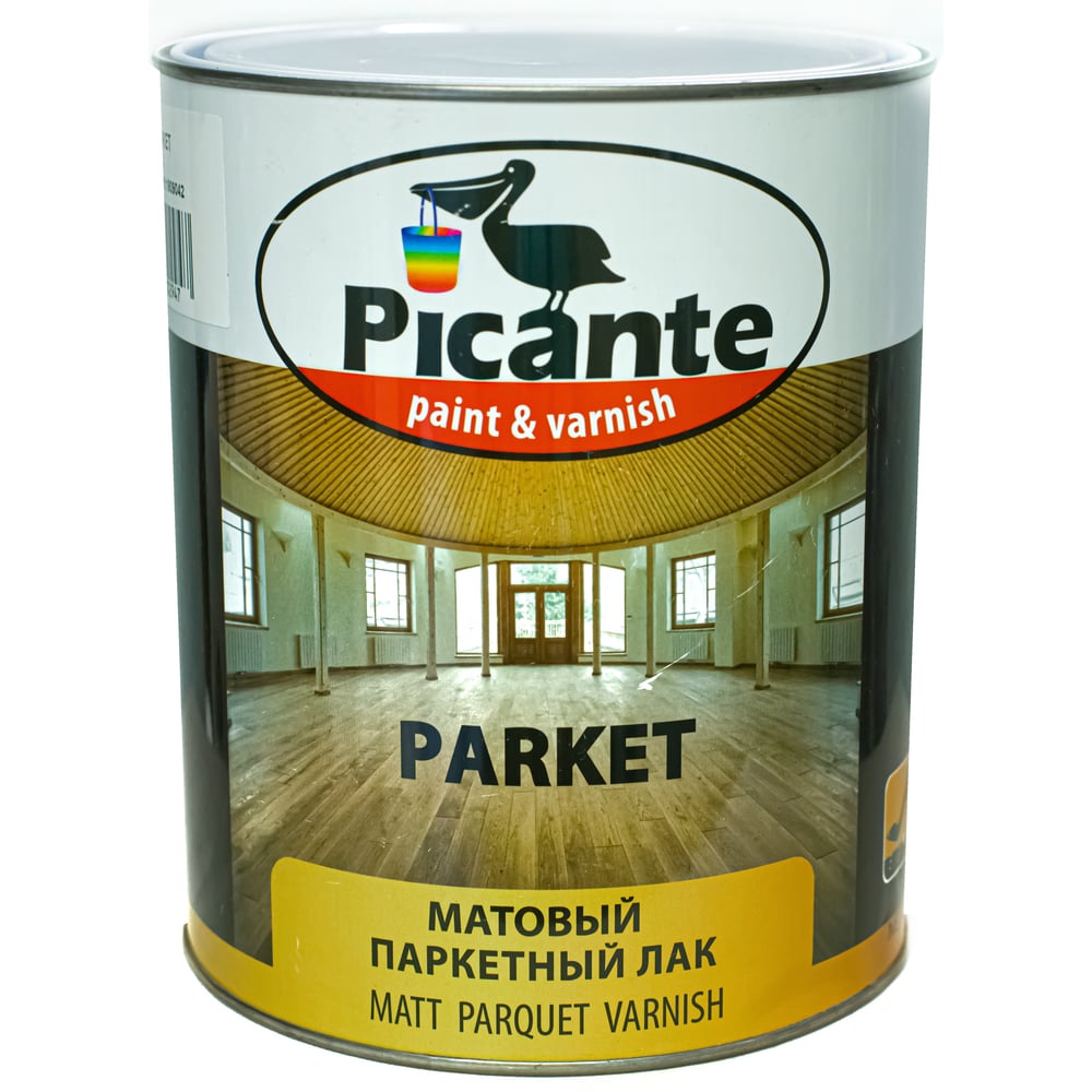 фото Паркетный лак picante parket матовый 2,5кг 45010.gl