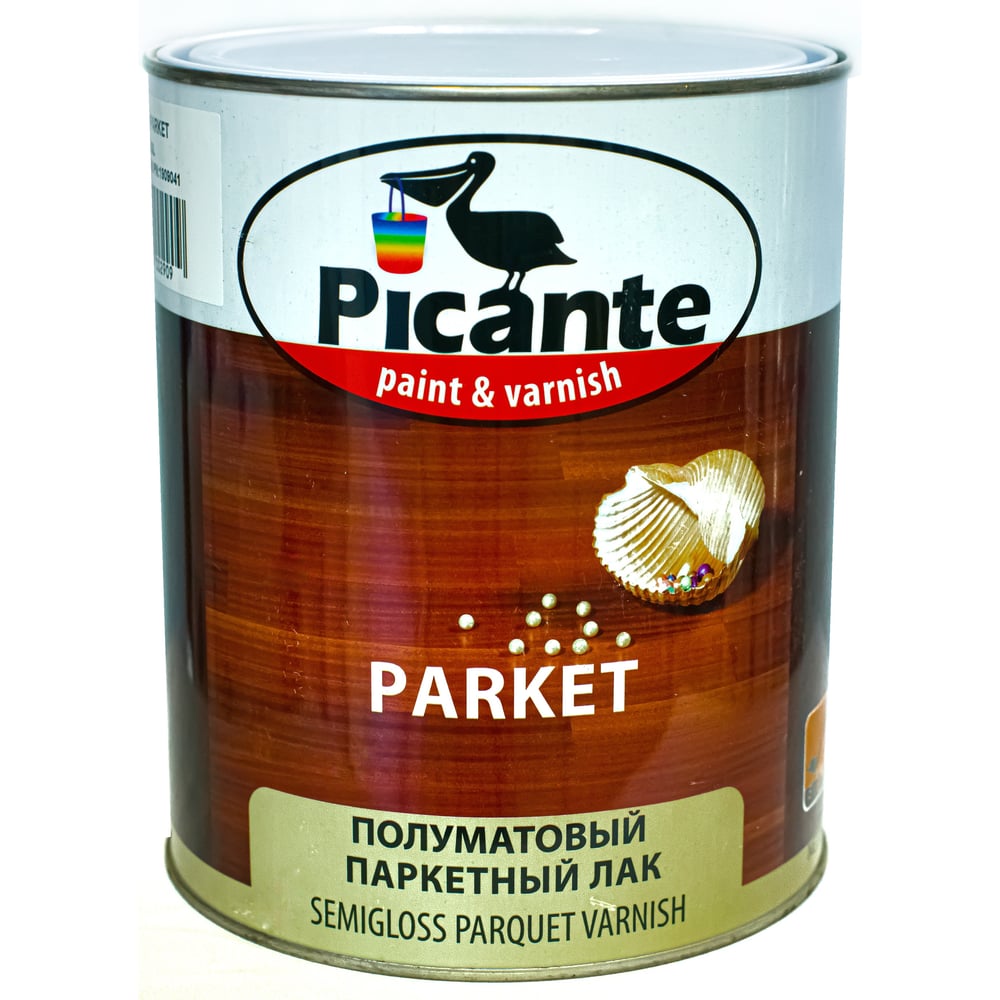 фото Паркетный лак picante parket полуматовый 0,75кг 43010.bb