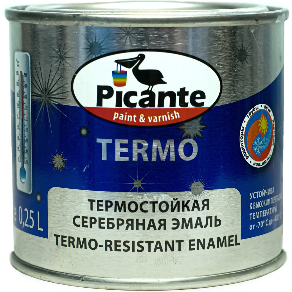 фото Термостойкая эмаль picante 0,25 19100-9006.0,25