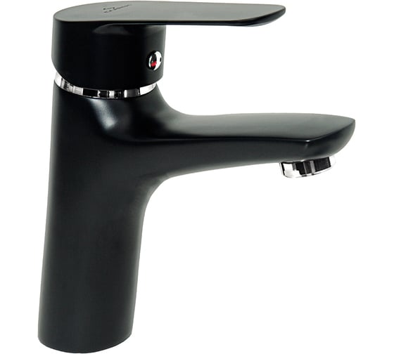 Изображение товара Смеситель для умывальника с литым изливом Славен черный СЛ-ОД-Г1Ч