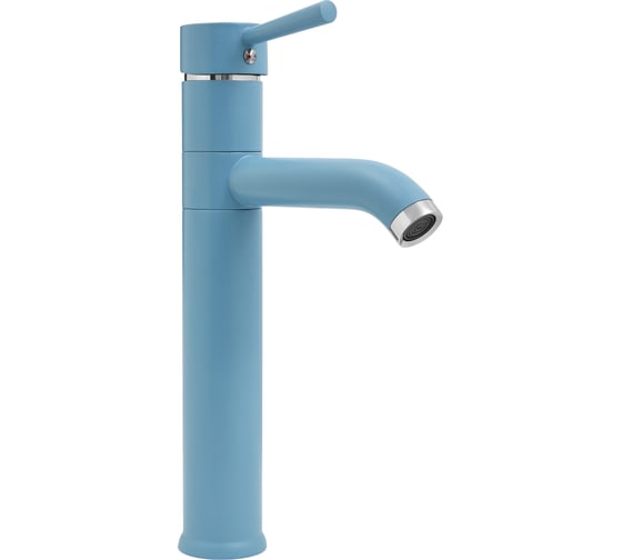 Изображение товара Смеситель для умывальника с высоким корпусом Славен одноручный, синий СЛ-ОД-Д81