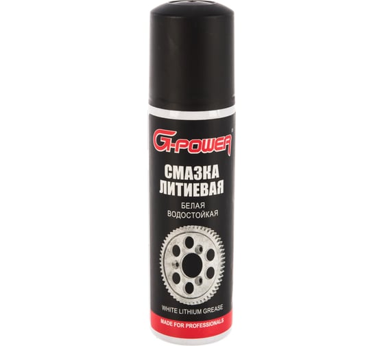 Изображение товара Смазка литиевая белая с тефлоном аэрозоль 90 мл G-POWER GP-524