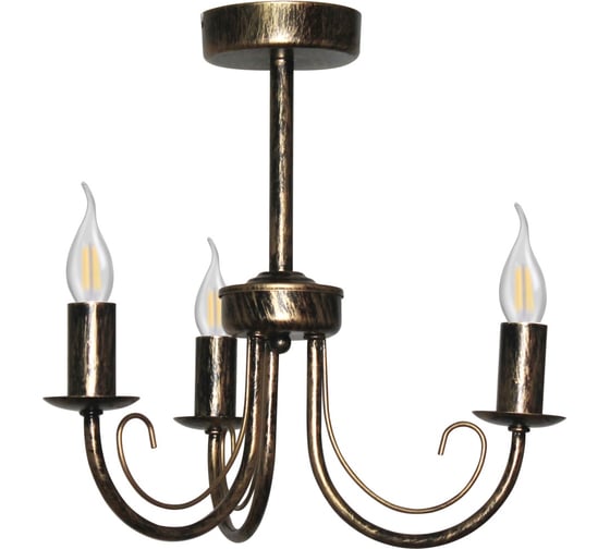 Изображение товара Светильник ЭЛЕТЕХ Рустика 133 бронза НСБ 01-3х60-144 Е14 ИУ 1005404244