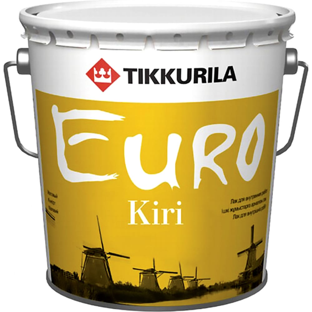 фото Паркетный лак tikkurila euro kiri п/матов. 0,9 л 40619