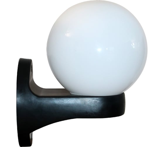 Изображение товара Светильник ЭЛЕТЕХ Шар 160 НБУ 06-40-01 опал IP44/корпус черный 1030480467