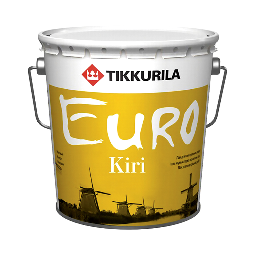 фото Паркетный лак tikkurila euro kiri глянц. 9 л 40469