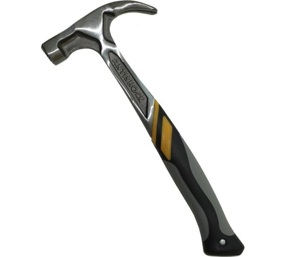 Изображение товара Молоток NIKONA Roughneck ANTISHOCK с изогнутым гвоздодером, цельнокованный, 16oz 60-716