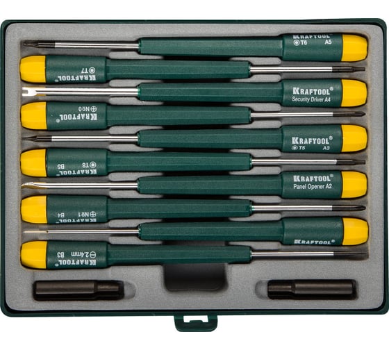 Изображение товара Набор отверток для точных работ KRAFTOOL X-Telecom 12 предметов 25616-H12