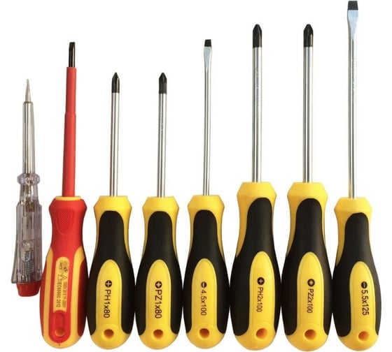 Изображение товара Набор отверток NIKONA с тестером напряжения 125-250V, изоляция, 8пр 27-268