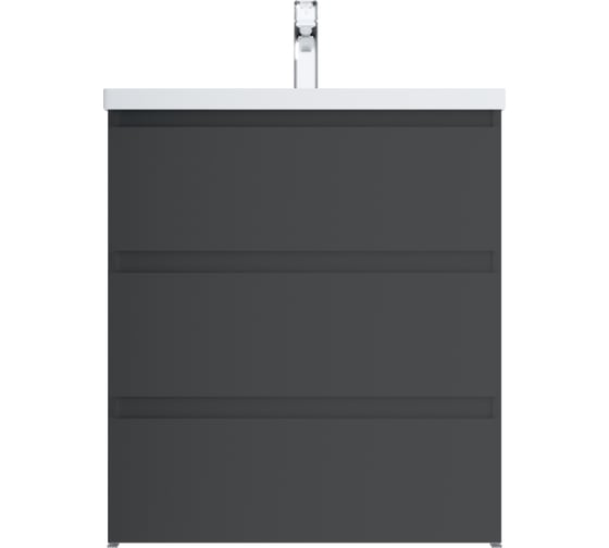 Изображение товара База под раковину AM.PM GEM S напольная, 75 см, графит матовый, M91FSX0752GM