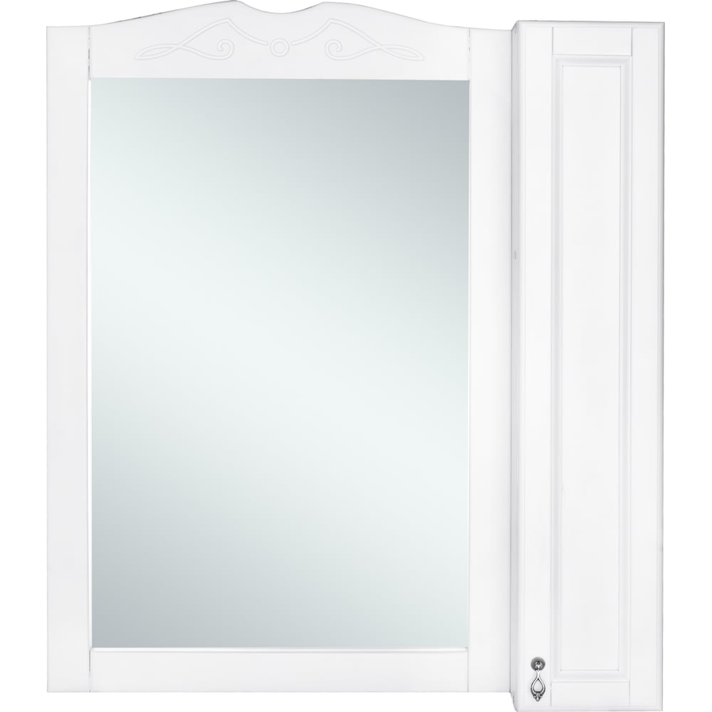 фото Зеркальный шкаф со светильником orange классик f7-85zs3 белый
