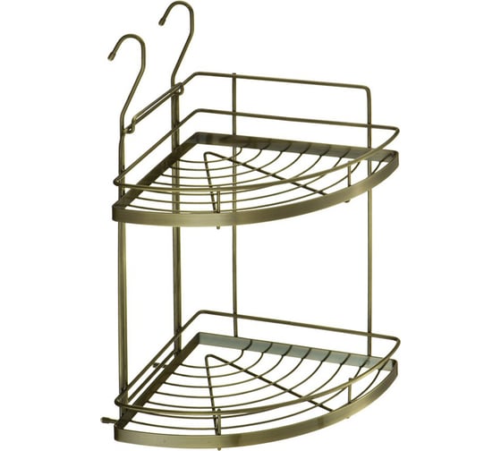 Изображение товара Полка угловая двухъярусная малая lemax, античная бронза YJ-G209A AB