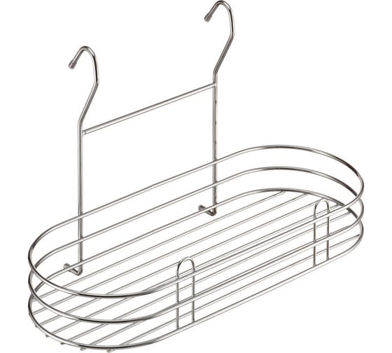 Изображение товара Овальная полка Lemax д.400 мм, ш. 185 мм, в. 250 мм, хром LE 560