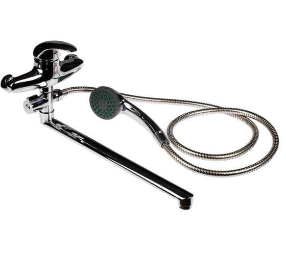 Изображение товара Смеситель для ванны stOmega Омега L-нос 40 см, D=40 мм, поворотный дивертор 3307НД