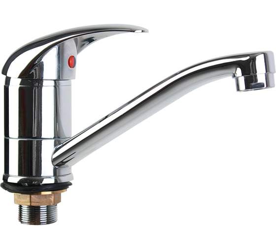 Изображение товара Смеситель для кухни stOmega Омега средний нос 15 см, картридж D=40 мм, крепление на гайке/20 3305