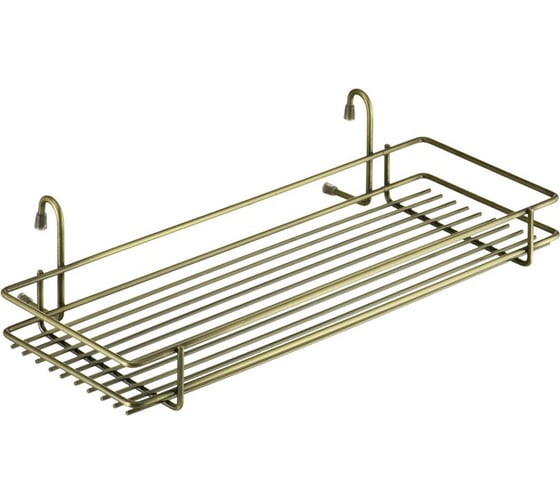 Изображение товара Широкая короткая полка Lemax длина 450 мм, ширина 220 мм, высота 105 мм, античная бронза MX-060 AB