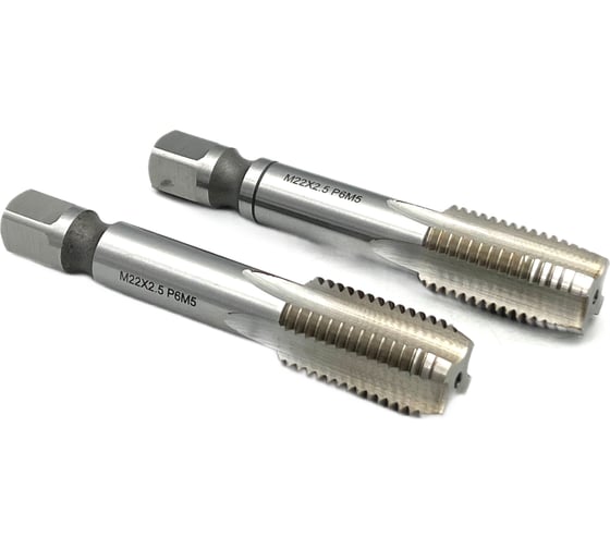 Изображение товара Машинно-ручной метчик TORNERI М22х2.5 комплект из 2-х штук Р6М5 028722
