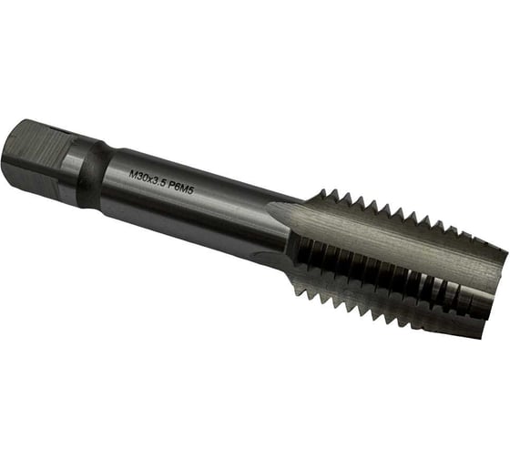 Изображение товара Машинно-ручной метчик TORNERI М30х3.5 Р6М5 для сквозных отверстий 024326