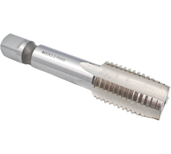 Изображение товара Машинно-ручной метчик TORNERI М30х3.5 Р6М5 для сквозных отверстий 024326