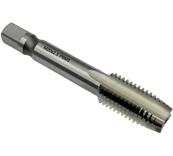 Изображение товара Машинно-ручной метчик TORNERI М20х2.5 Р6М5 для сквозных отверстий 028736