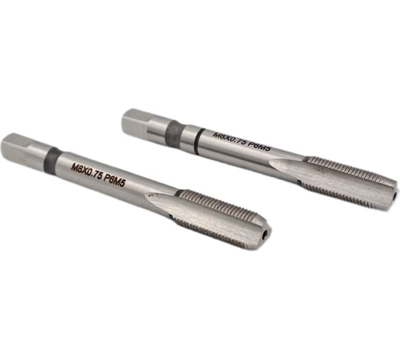 Изображение товара Машинно-ручной метчик TORNERI М 8х0.75 комплект из 2-х штук Р6М5 035257