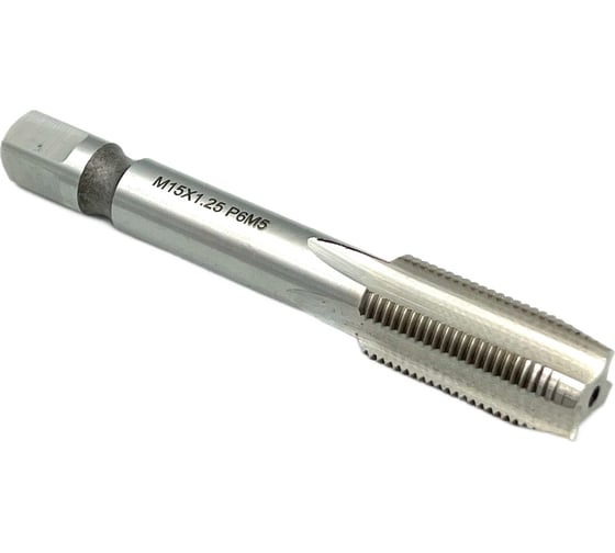 Изображение товара Машинно-ручной метчик TORNERI М15х1.25 Р6М5 для сквозных отверстий 035294