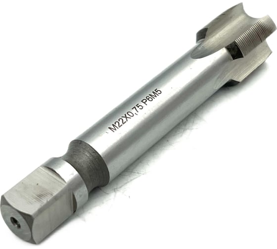 Изображение товара Машинно-ручной метчик TORNERI М22х0.75 Р6М5 для сквозных отверстий 035301