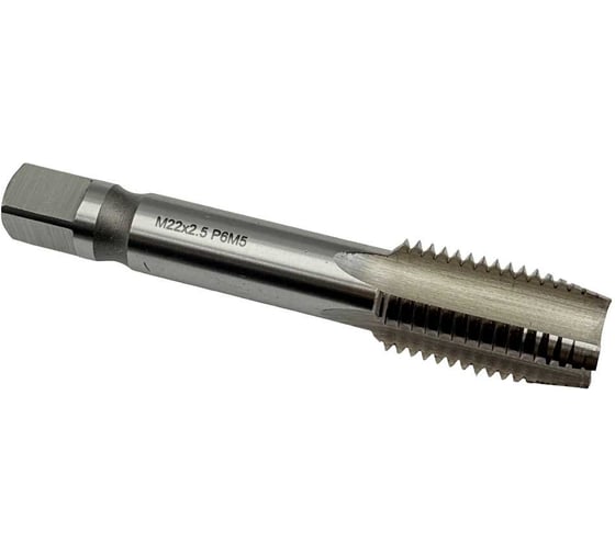 Изображение товара Машинно-ручной метчик TORNERI М22х2.5 Р6М5 для сквозных отверстий 028729
