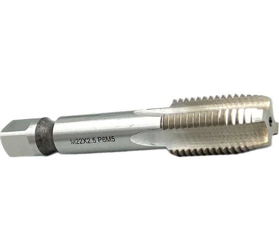 Изображение товара Машинно-ручной метчик TORNERI М22х2.5 Р6М5 для сквозных отверстий 028729