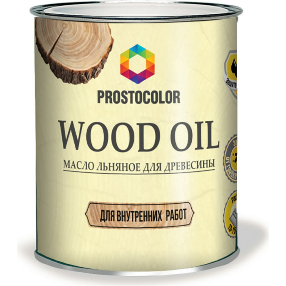 фото Льняное масло для древесины простоколор wood oil 0,75 л 95838