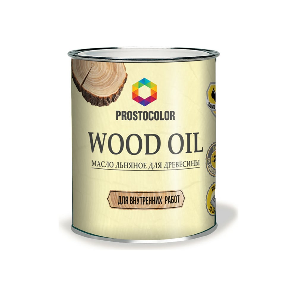 Льняное масло для древесины ПРОСТОКОЛОР