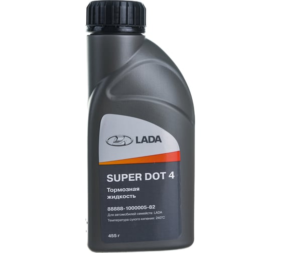 Изображение товара Тормозная жидкость LADA DOT-4 0,5 кг фирменная упаковка 88888100000582