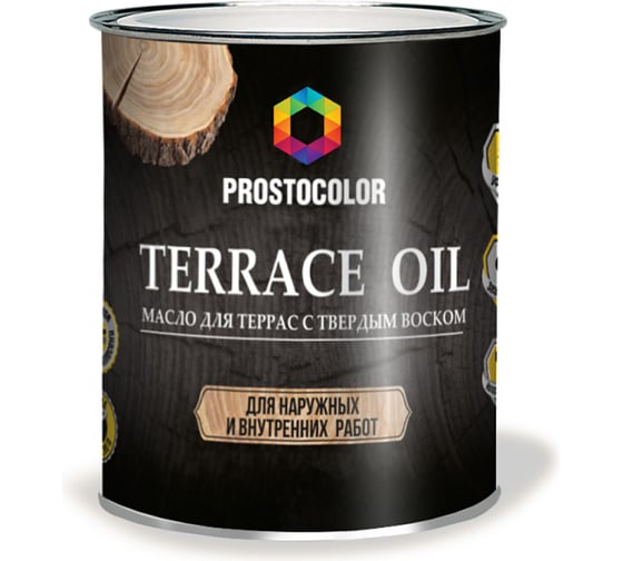 Изображение товара Масло для террас PROSTOCOLOR дуб, 2,2л 101129