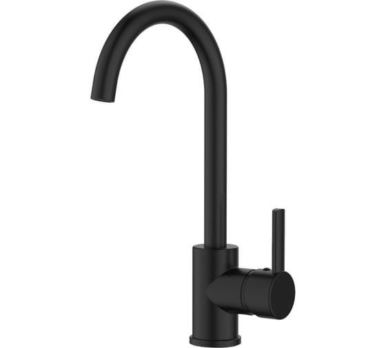 Изображение товара Полимерный смеситель для кухни, черный OneLife P04-001b