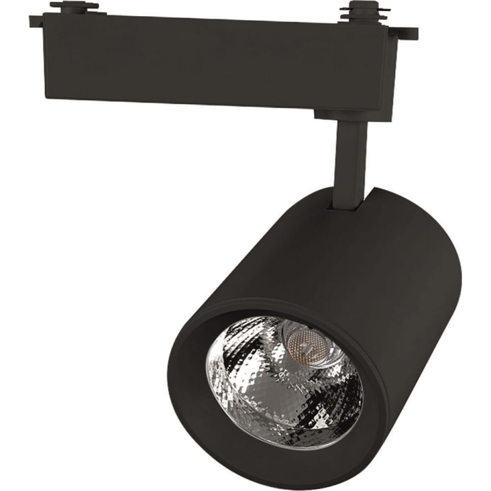 фото Трековый светильник general lighting systems 10 вт 1 фаза gtr-10-1-ip20-b черный 580022