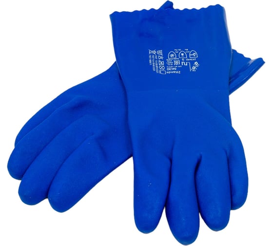 Изображение товара Перчатки 2Hands р.9 КЩС, МБС, интерлок/ПВХ 5К30-9