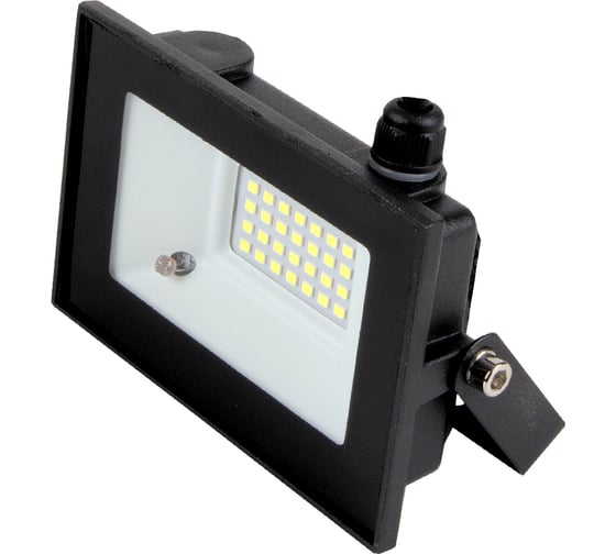 Изображение товара Светодиодный прожектор с микроволновым датчиком General Lighting Systems 30Вт 1650Лм 6500К Холодный белый свет IP65 Черный GTAB-30-IP65-6500-S 403600