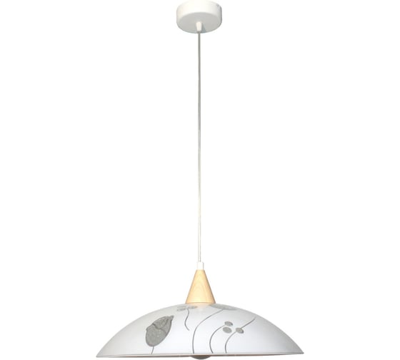 Изображение товара Светильник ЭЛЕТЕХ Колорика Феличи 410 НСБ 72-60 М51 матовый белый-кристал, белый сосна ИУ 1005253176