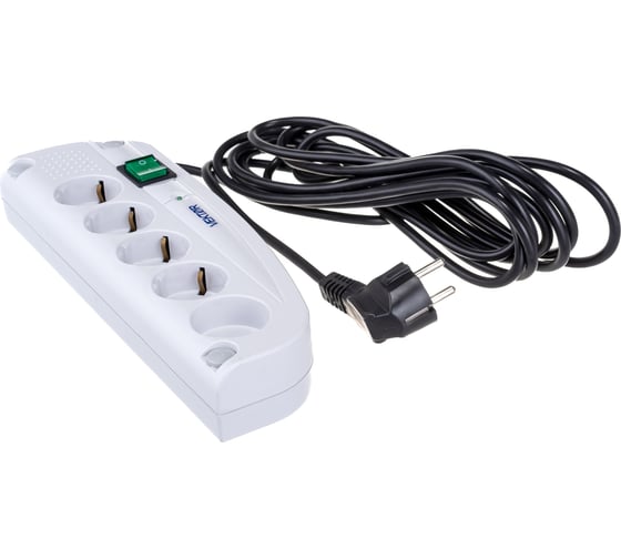 Изображение товара Сетевой фильтр Vektor Z NEW 3.5 кВт светло-серый 5м 15796