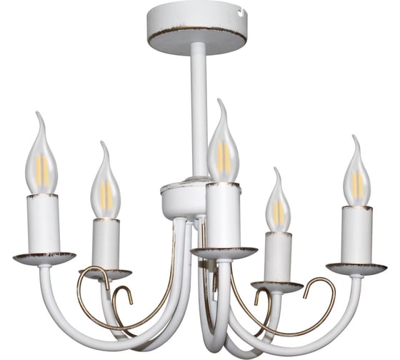 Изображение товара Светильник ЭЛЕТЕХ Рустика 253 белая патина НСБ 01-5х60-123 Е14 ИУ 1005404245