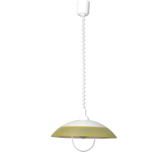 Изображение товара Светильник ЭЛЕТЕХ Колорика Клэр 410 НСБ 72-60 М52 матовый белый-салатовый/лифт белый ИУ 1005253183