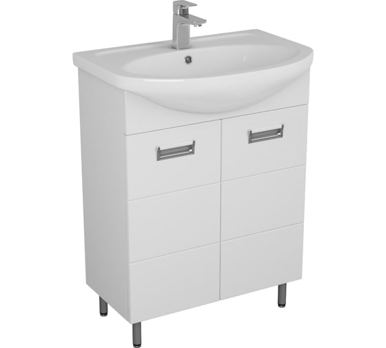 Изображение товара Тумба Unсoria Рейн под умывальник Уют 60 см белая  56029
