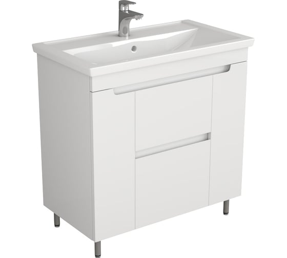 Изображение товара Тумба Uncoria Брента 80 под умывальник Фостер 80 см, белая  58017
