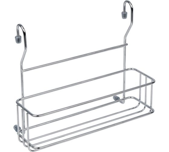 Изображение товара Одноярусная малая полка для банок Lemax, длина 240 мм, ширина 100 мм, высота 200 мм, хром MX-069