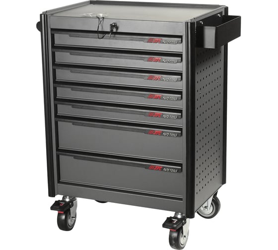 Изображение товара Инструментальная тележка JTC 7 секций в комплекте полка для тары JTC-5637 JTC-5021