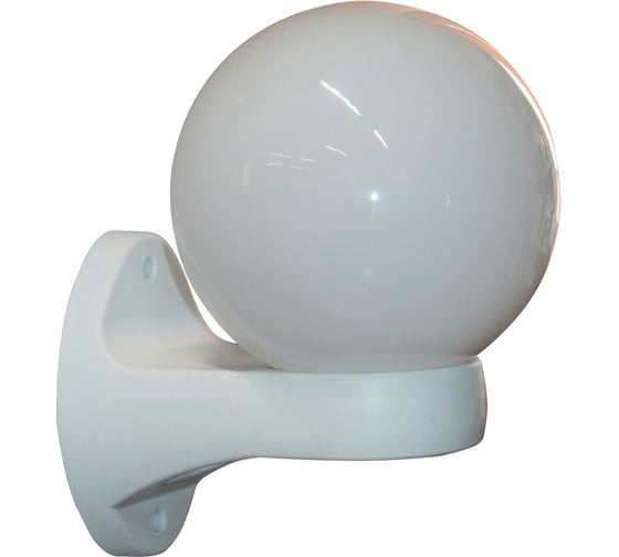 Изображение товара Светильник ЭЛЕТЕХ Шар, 160, НБУ, 06-40-01, пмма, IP44, опал/корпус белый 1030480468