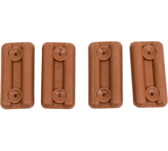 Изображение товара Подпятник для мебели Tech-Krep/Zitar пластиковый светло-коричневый 4 шт. 127508