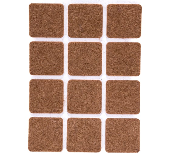 Изображение товара Фетровый пункт Tech-Krep/Zitar самокл. 25х25 тёмный 12 шт. 109145