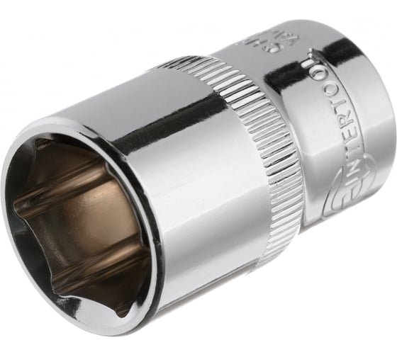 Изображение товара Головка шестигранная (17 мм; 1/2"; Cr-V) INTERTOOL ET-0017