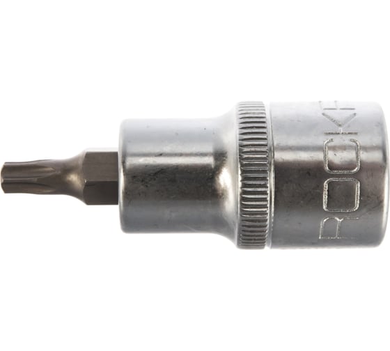 Изображение товара Головка-бита TORX с отверстием (T27; 1/2"; L-55 мм) ROCKFORCE RF-34705527
